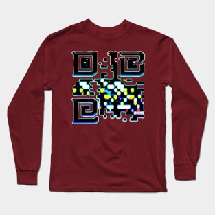 QR code art shape design Long Sleeve T-Shirt